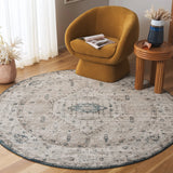 Safavieh Vintage Tabriz 6'-7" x 6'-7" Rug in Grey / Blue
