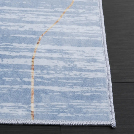Safavieh Santa Monica 4'-0" x 6'-0" Rug in Blue / Gold
