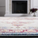 Safavieh Aria 4'-0" x 6'-0" Rug in Ivory / Navy