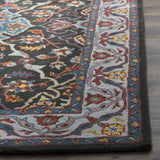 Safavieh Heritage 4'-0" x 6'-0" Rug in Charcoal / Ivory