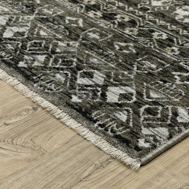 Oriental Weavers Sphinx Chamberlain CH07C Grey Rugs - corner detail
