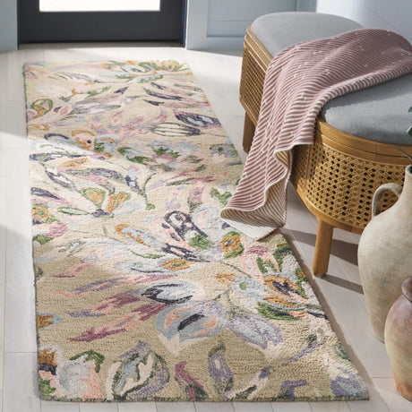 Safavieh Jardin 2'-3" x 7'-0" Rug in Beige / Blue