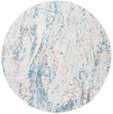 Safavieh Tulum 5'-0" x 5'-0" Rug in Ivory / Blue