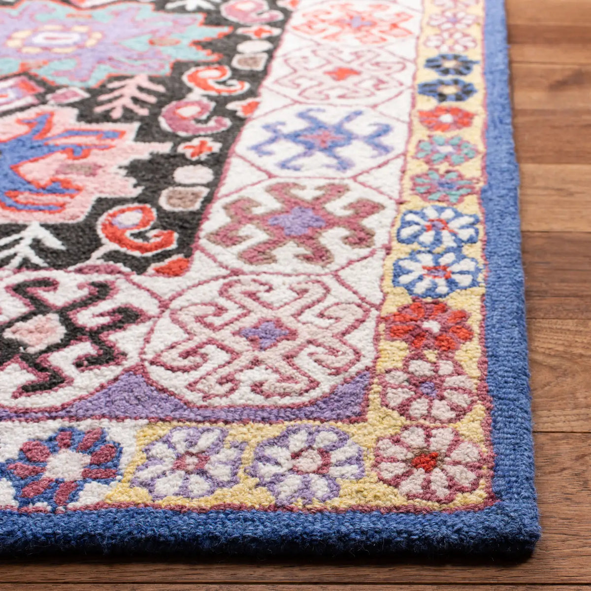 Safavieh Bellagio 5'-0" x 8'-0" Rug in Charcoal / Ivory