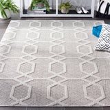 Safavieh Global 4'-0" x 6'-0" Rug in Grey / Ivory