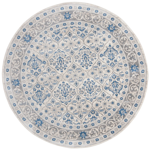 Safavieh Brentwood 5'-0" x 5'-0" Rug in Light Grey / Blue