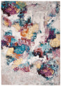 Safavieh Aria 4'-0" x 6'-0" Rug in Grey / Wine