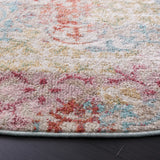 Safavieh Phoenix 500 6'-7" x 6'-7" Rug in Blue / Rust