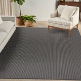 Nourison Horizon Indoor/Outdoor HOZ02 Black Contemporary Area Rugs