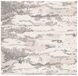 Safavieh Abstract 6'-0" x 6'-0" Rug in Charcoal / Ivory