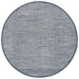 Safavieh Montauk 6'-0" x 6'-0" Rug in Charcoal / Black
