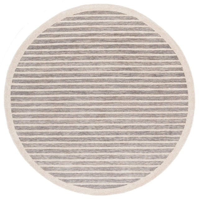 Safavieh Ebony 6'-0" x 6'-0" Rug in Grey / Ivory