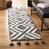 Safavieh Kenya 2'-3" x 8'-0" Rug in Black / Ivory