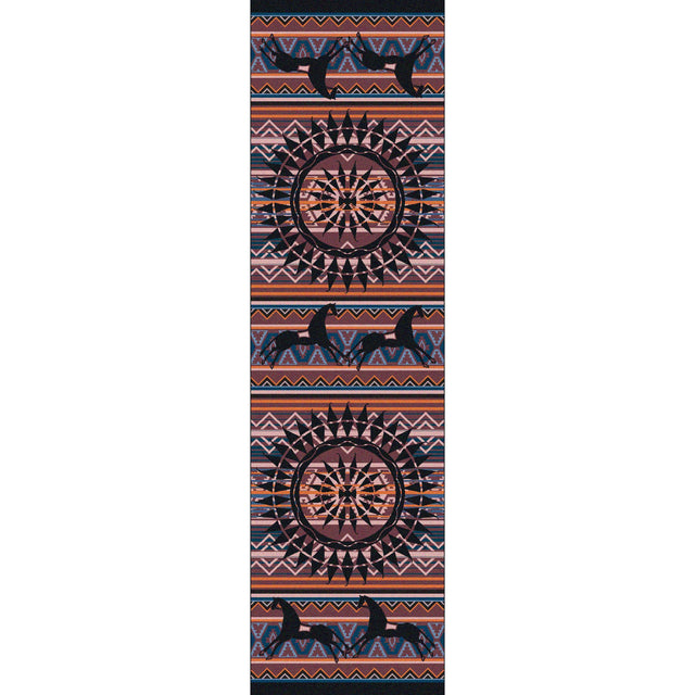 American Dakota Ghost Rider Plum Rug