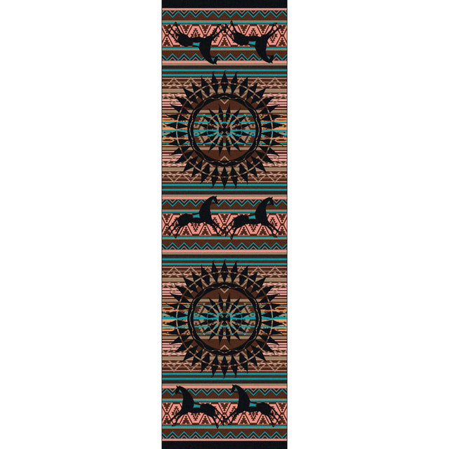 American Dakota Ghost Rider Turquoise Rug