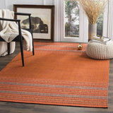 Safavieh Montauk 4'-0" x 6'-0" Rug in Orange / Red