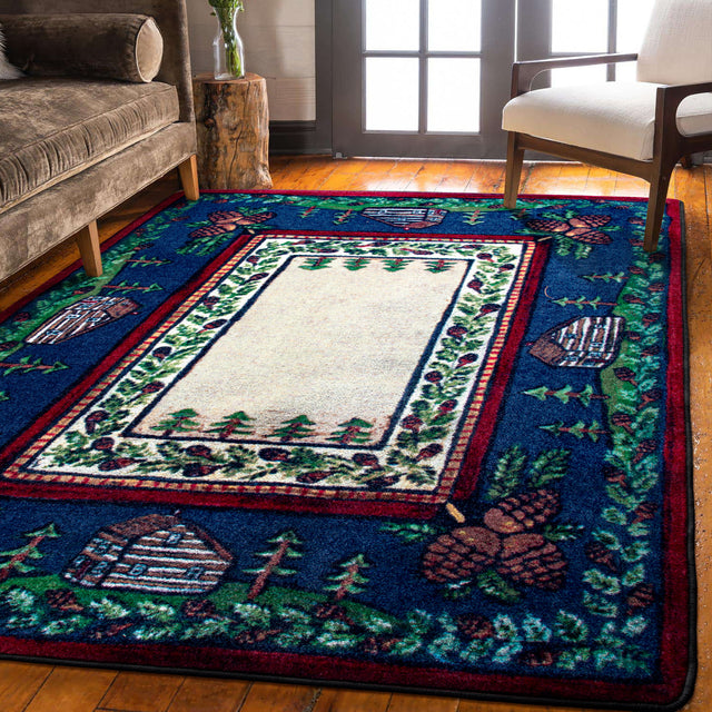 American Dakota Cabin In The Pines Clearing Rug