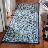 Safavieh Trace 2'-3" x 10'-0" Rug in Navy / Light Blue