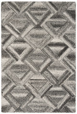 Safavieh Abstract 4'-0" x 6'-0" Rug in Grey / Black