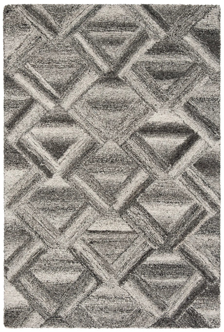 Safavieh Abstract 4'-0" x 6'-0" Rug in Grey / Black