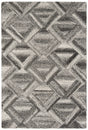 Safavieh Abstract 4'-0" x 6'-0" Rug in Grey / Black