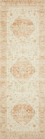 Loloi Rosette Ros-03 Ivory/Terracotta Rugs - runner flat