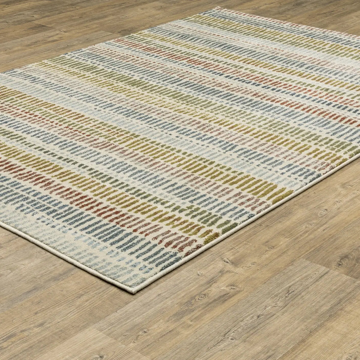 Oriental Weavers Sphinx Branson Br06A Ivory/ Multi Rugs - angle detail