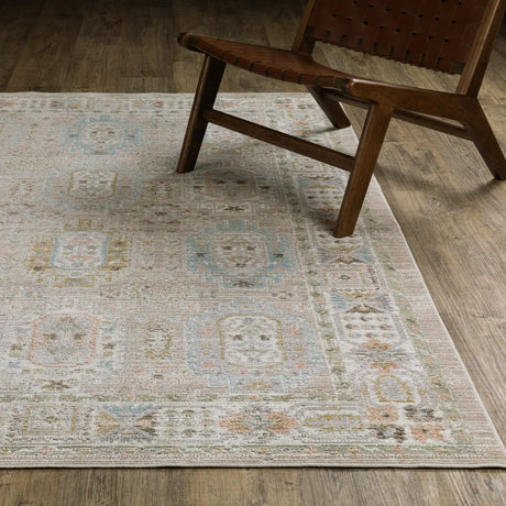 Oriental Weavers Sphinx Cavett CAV04 Blue Rugs - angle/detail