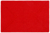 Safavieh Braided 2'-0" x 3'-0" Rug in Rust / Red