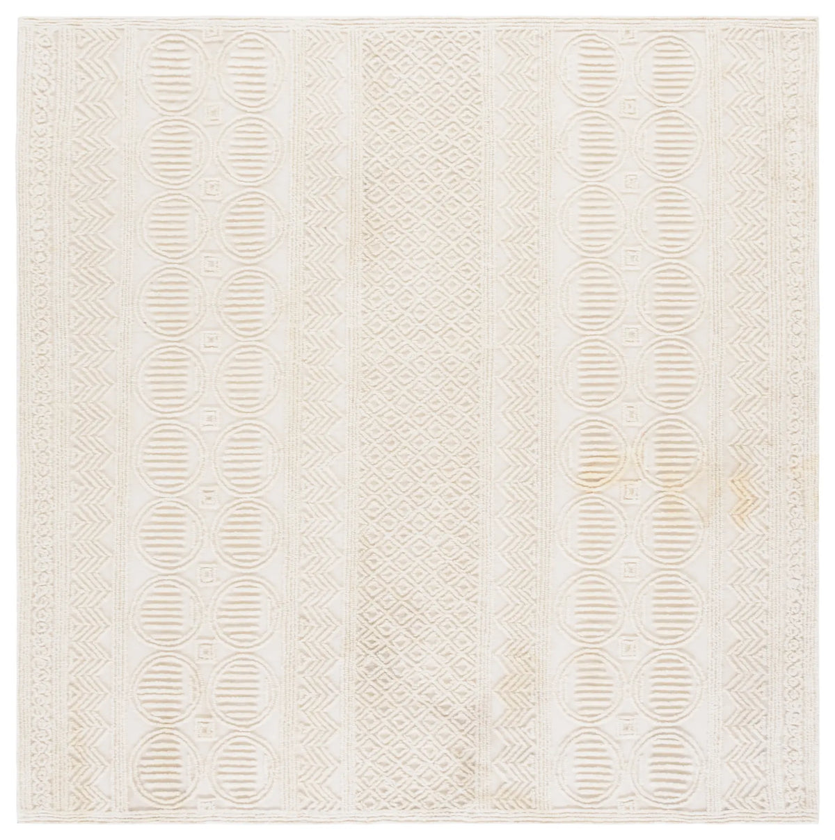 Safavieh Trace 6'-6" x 6'-6" Rug in Ivory