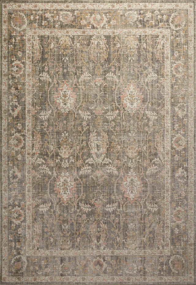 Chris Loves Julia x Loloi Rosemarie ROE-01 Sage / Blush Rug - main flat