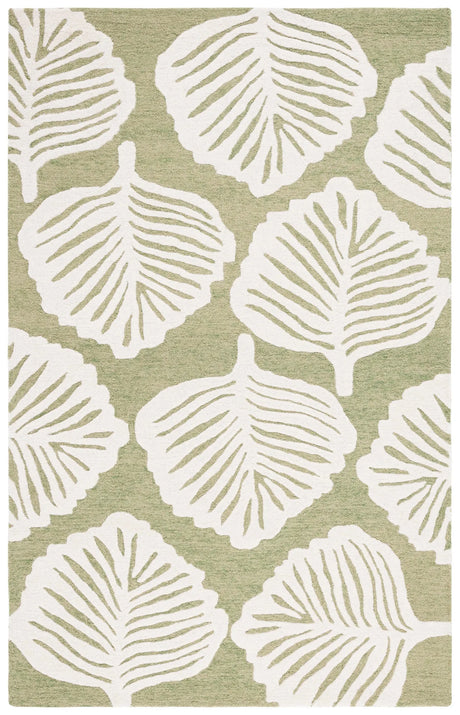 Safavieh Blossom 4'-0" x 6'-0" Rug in Ivory / Green