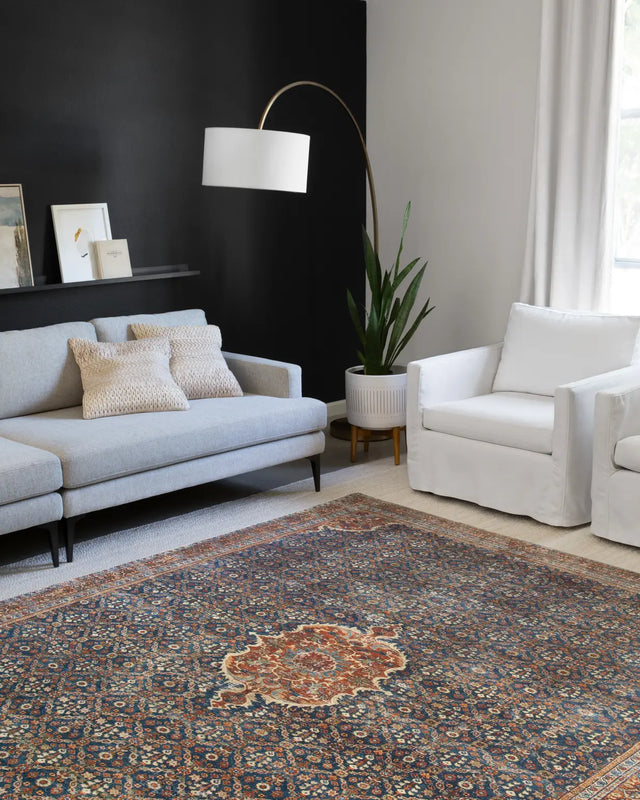 Loloi Layla Lay-09 Cobalt Blue / Spice Rugs - room scene 2