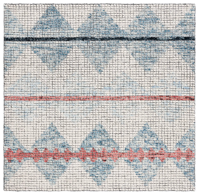 Safavieh Abstract 6'-0" x 6'-0" Rug in Ivory / Blue