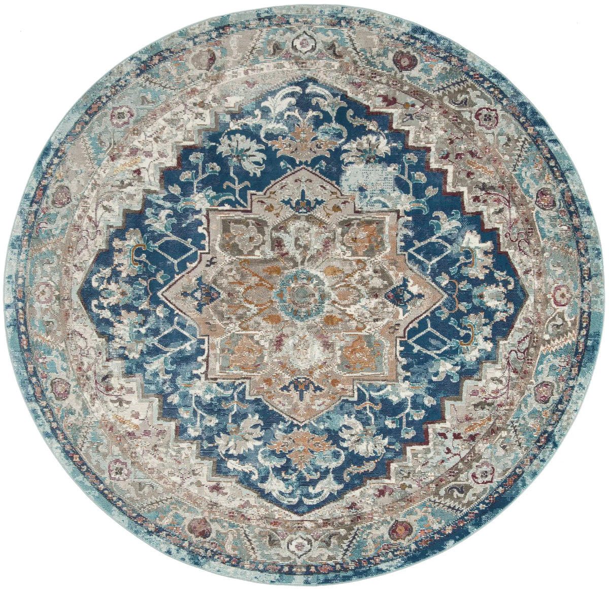 Safavieh Aria 6'-5" x 6'-5" Rug in Blue / Beige