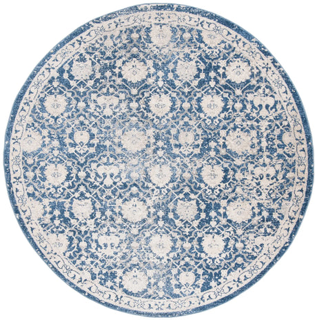 Safavieh Brentwood 5'-0" x 5'-0" Rug in Navy / Creme