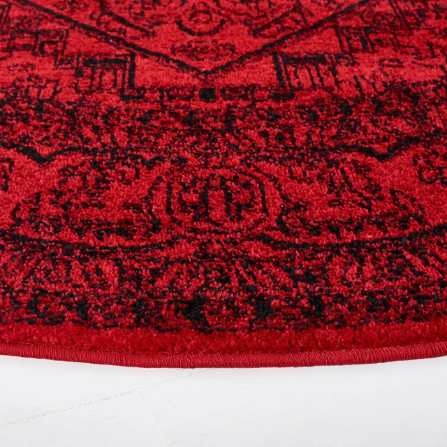 Safavieh Adirondack 6'-0" x 6'-0" Rug in Red / Black