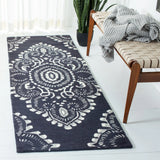 Safavieh Wyndham 2'-3" x 11'-0" Rug in Dark Grey / Ivory