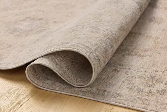 Chris Loves Julia x Loloi Louisa LOI-02 Oatmeal / Slate Rug - pile height