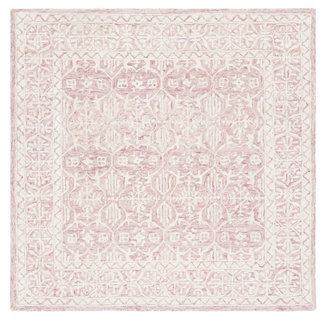 Safavieh Metro 6'-0" x 6'-0" Rug in Dark Pink / Ivory