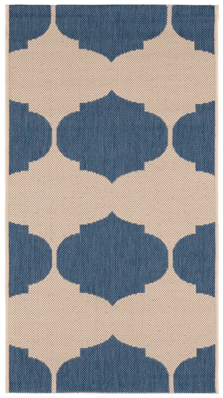Safavieh Courtyard 2'-0" x 3'-7" Rug in Beige / Blue