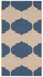 Safavieh Courtyard 2'-0" x 3'-7" Rug in Beige / Blue