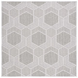 Safavieh Global 6'-7" x 6'-7" Rug in Grey / Ivory