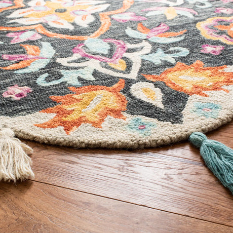 Safavieh Novelty 5'-0" x 5'-0" Rug in Blue / Pink