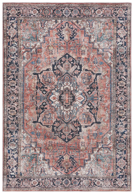 Safavieh Serapi 4'-0" x 6'-0" Rug in Rust / Navy