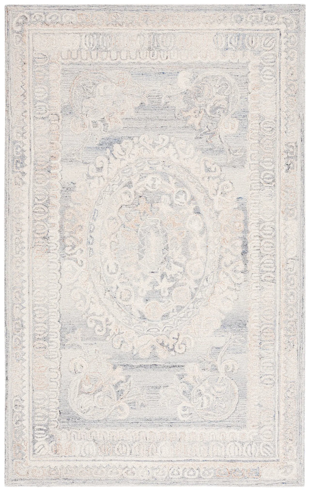 Safavieh Aubusson 4'-0" x 6'-0" Rug in Grey / Ivory
