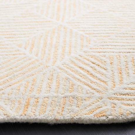 Safavieh Abstract 6'-0" x 6'-0" Rug in Gold / Ivory