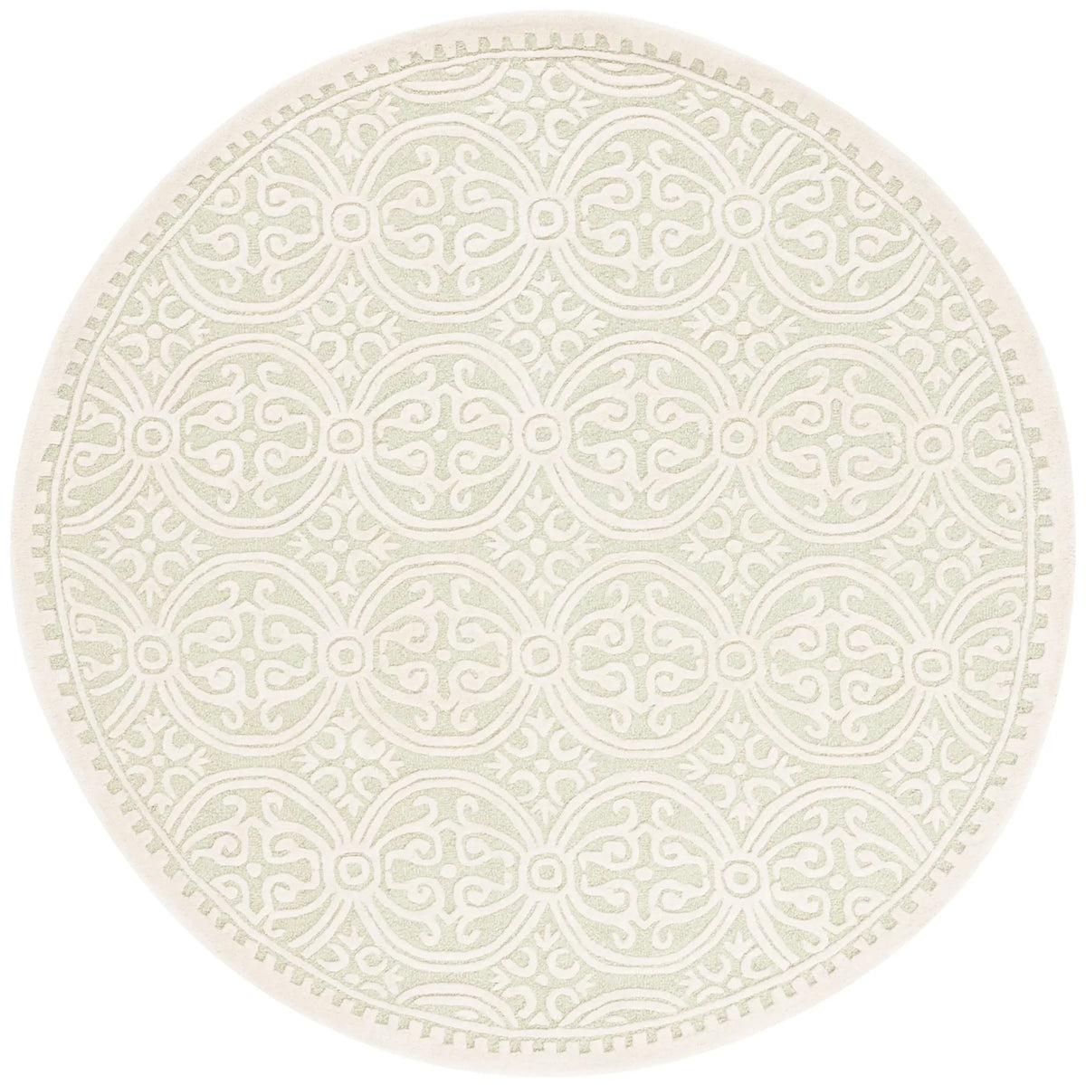 Safavieh Cambridge 6'-0" x 6'-0" Rug in Light Green / Ivory
