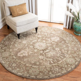 Safavieh Anatolia 6'-0" x 6'-0" Rug in Grey / Dark Grey