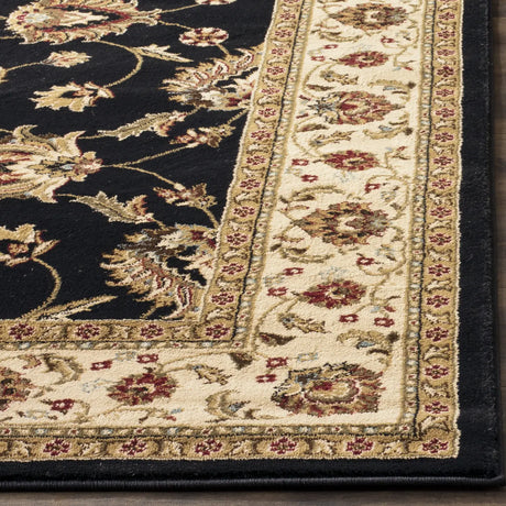 Safavieh Lyndhurst 5'-3" x 7'-6" Rug in Black / Ivory